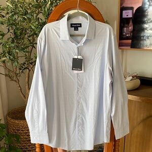 Mizzen+Main Light Pastel Blue Monaco Dress Shirt